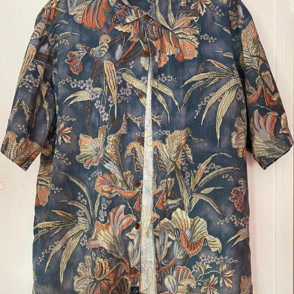 VINTAGE TOMMY BAHAMA HAWAIIAN SHIRT, SIZE XL, TROPICAL DESIGN...